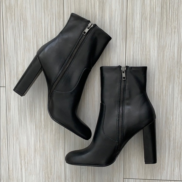 Steve Madden Shoes - Steve Madden Leather Heel Boots